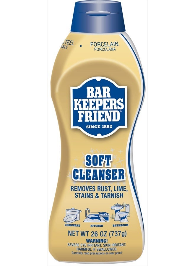 Bar Keepers Friend Soft Cleaner Premixed Formula, Citrus, 26 Ounce (Pack of 2)