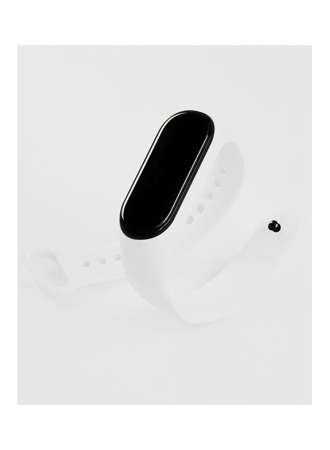 Xiaomi Mi Band 7 Replacement Strap Soft Silicone Watch Sport Wristband Bracelet Compatible with Smart Fitness Tracker 2022 Release White