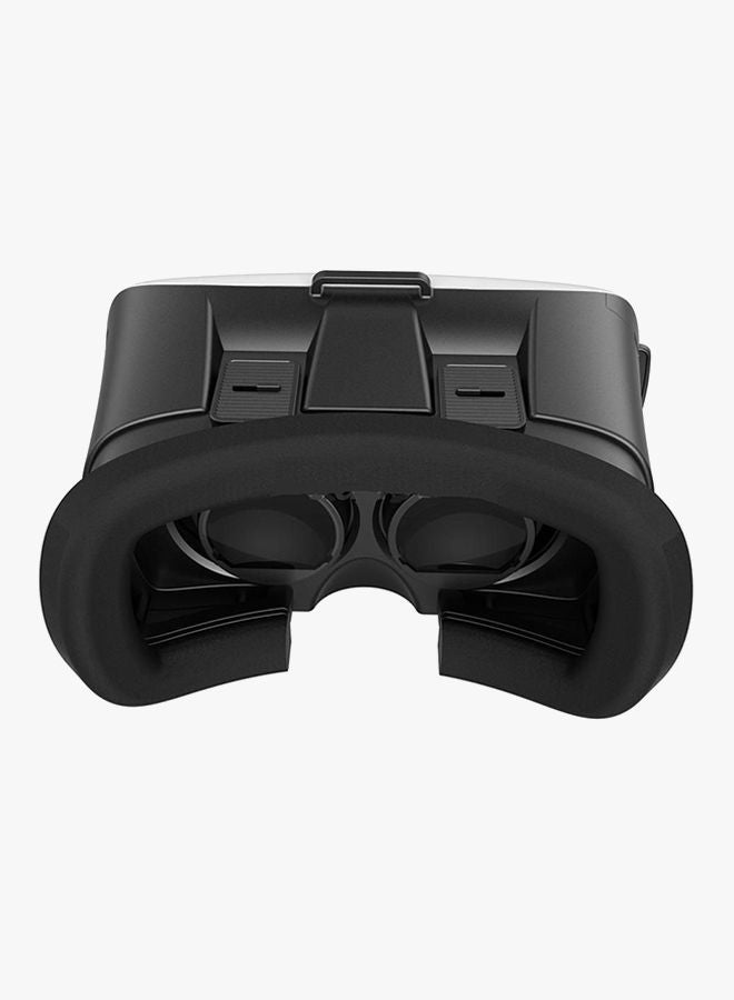 3D Glasses Adjust Cardboard VR Headset With Bluetooth Gamepad Remote Controller Black/White