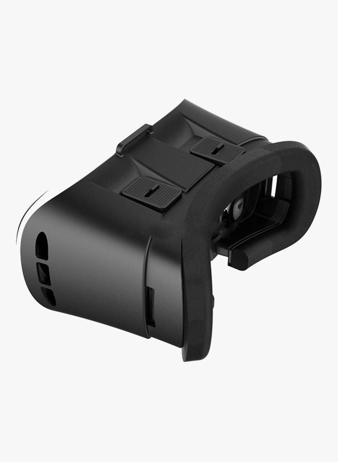 3D Glasses Adjust Cardboard VR Headset With Bluetooth Gamepad Remote Controller Black/White