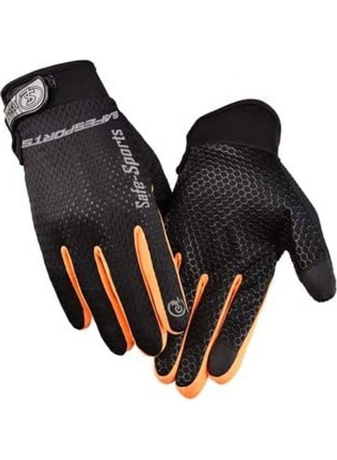 Anti-Slip Weight Lifting Gym Gloves L