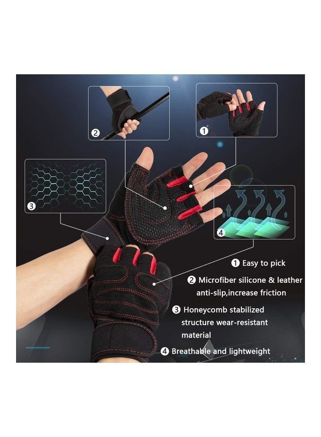 Anti-Slip Weight Lifting Gym Gloves XL