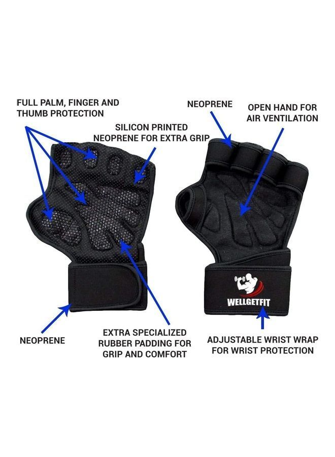 Anti-Slip Weight Lifting Gym Gloves S