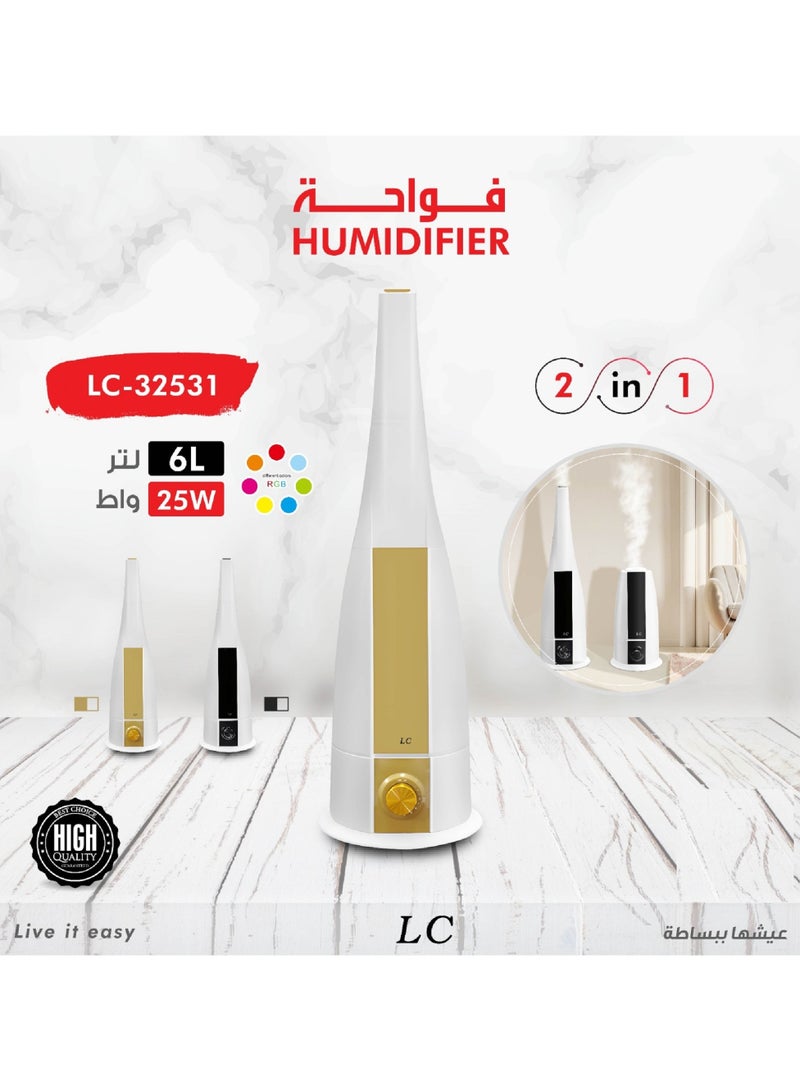 Humidifier With RGB 6 Ltr 25 W