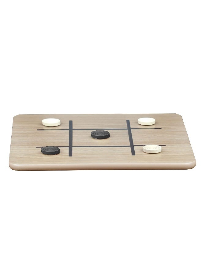 Regal Games - Reversible Wooden Board for Chess, Checkers & Tic-Tac-Toe - 24 Interlocking Wooden Checkers and 32 Standard Chess Pieces - for Age 8 to Adult for Family Fun