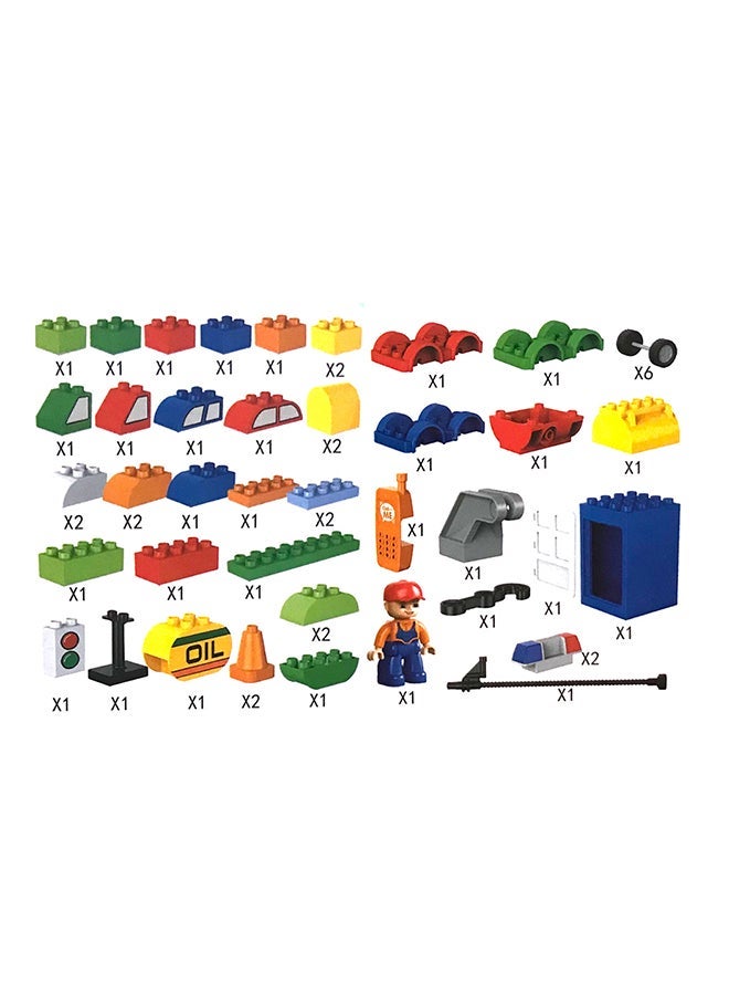 36-Piece General Mobilization Of Automobile Toy Set 31x8x27.8cm