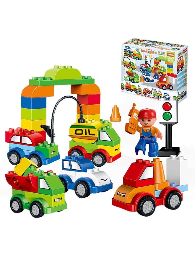 36-Piece General Mobilization Of Automobile Toy Set 31x8x27.8cm
