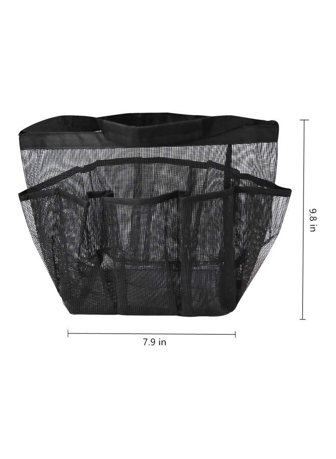 Mesh Shower Caddy Black 9.8x7.9inch