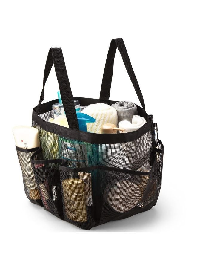 Mesh Shower Caddy Black 9.8x7.9inch