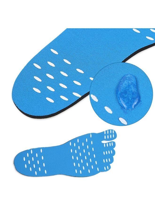 Waterproof Elastic Cloth Adhesive Anti Skid Foot Sticker Beach Insoles Shoes Pad Set