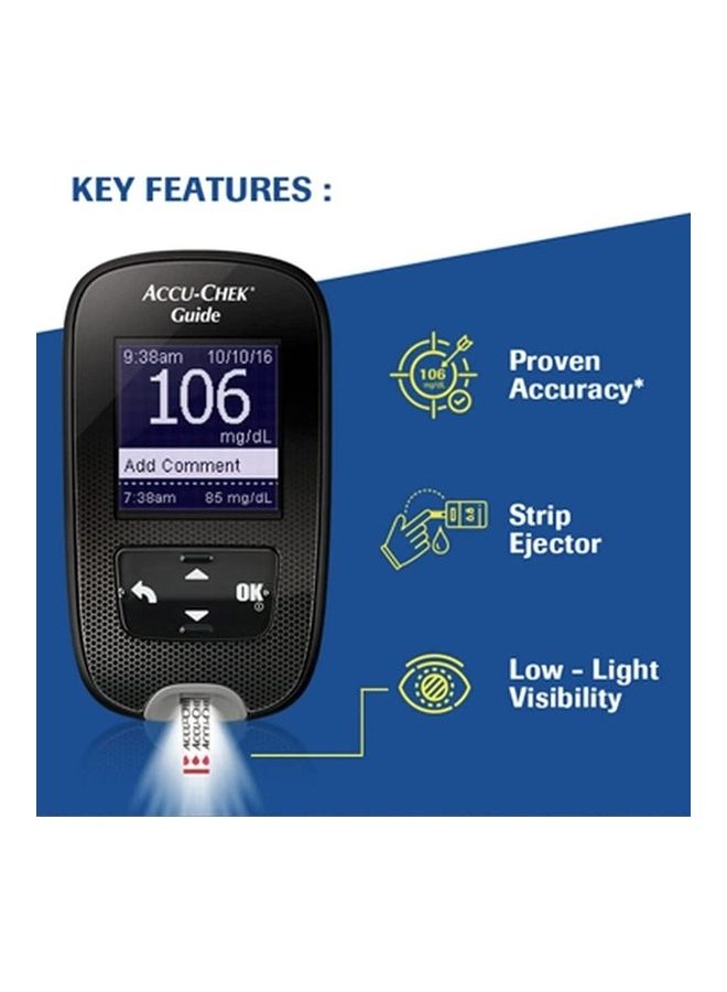 Guide Wireless Blood Glucose Monitor + Accu-Chek Softclix Lancets 100'S