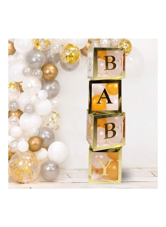 4-Piece Baby Shower Boxes Party Decorations