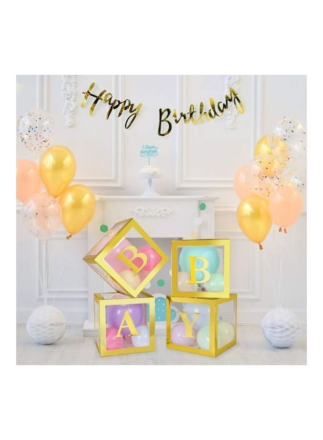 4-Piece Baby Shower Boxes Party Decorations