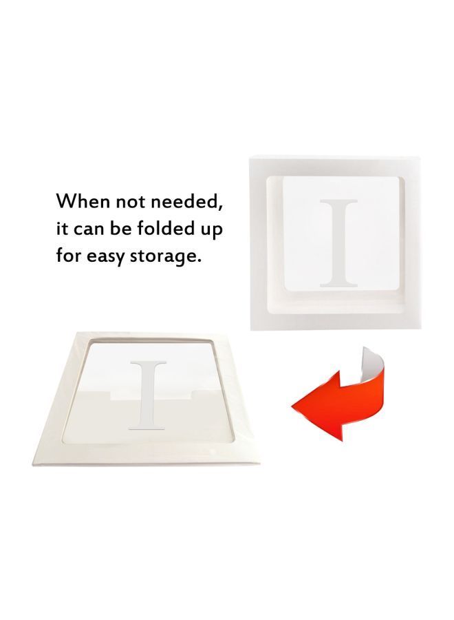 Letter I Transparent Balloon Decoration Box DT1066 30x30x30centimeter