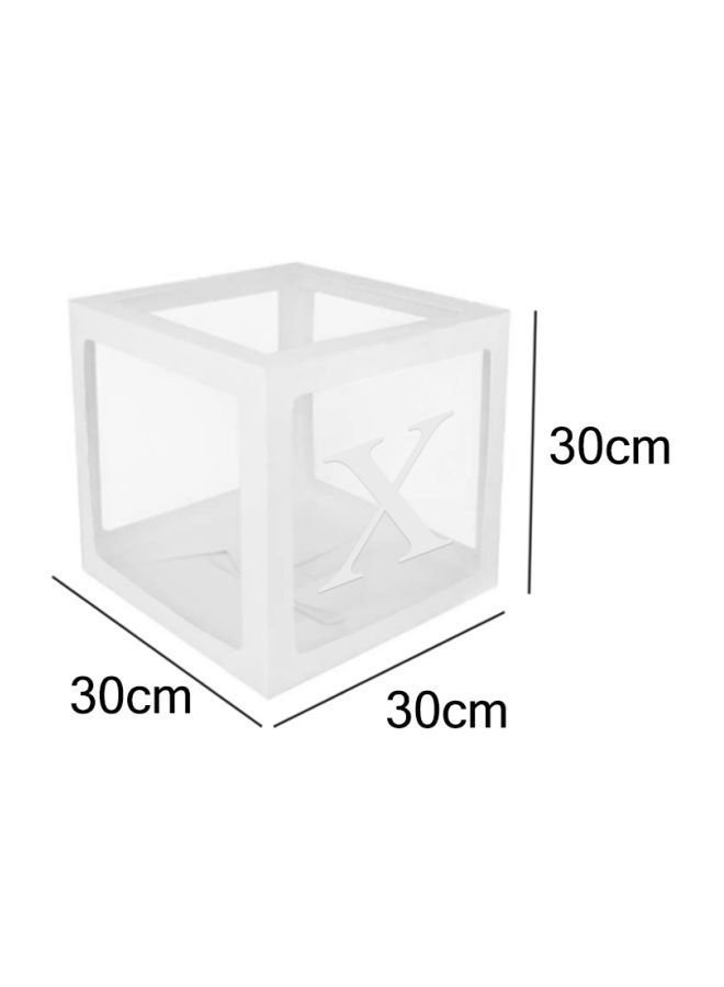 Letter X Designed Balloon Decoration Surprise Box DT1051 30x1x30centimeter