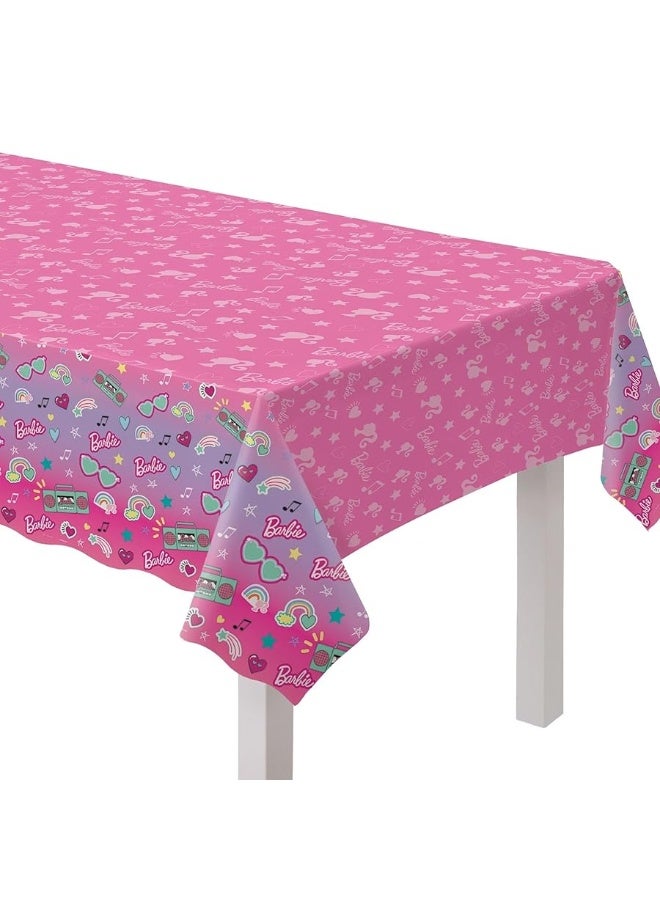 Amscan Barbie Dream Together Vibrant Plastic Table Cover - 54