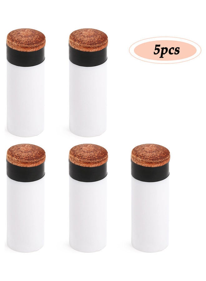 5-Piece Billiard Cue Casing Screw Nozzle