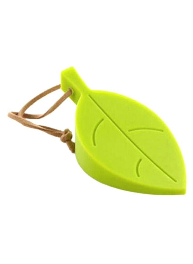 2-Piece Leaf Shape Door Stopper Set Green/Yellow