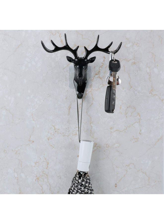 Wall-mounted Animal Shaped Hook Black 18.5x17cm