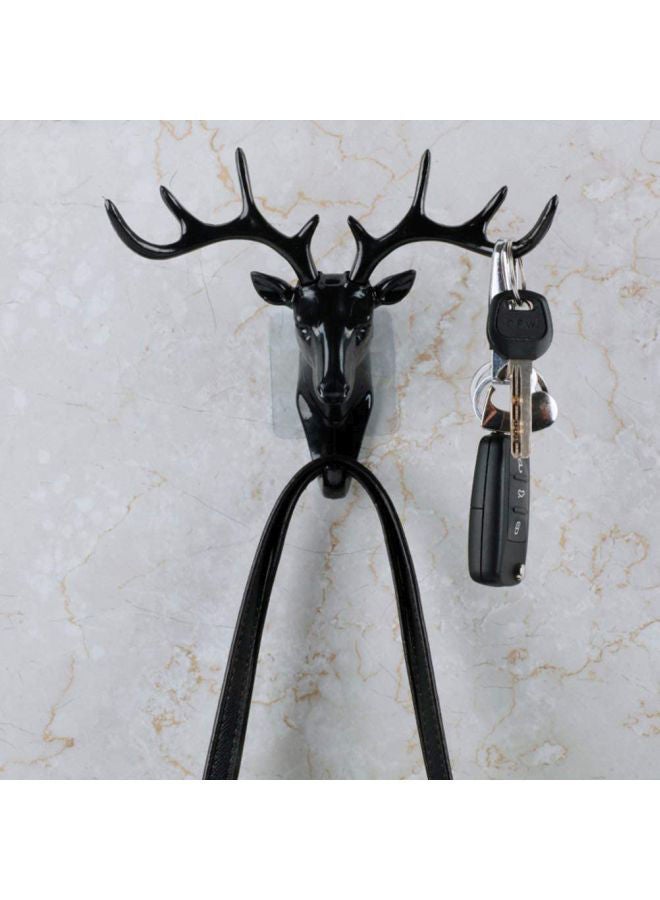 Wall-mounted Animal Shaped Hook Black 18.5x17cm