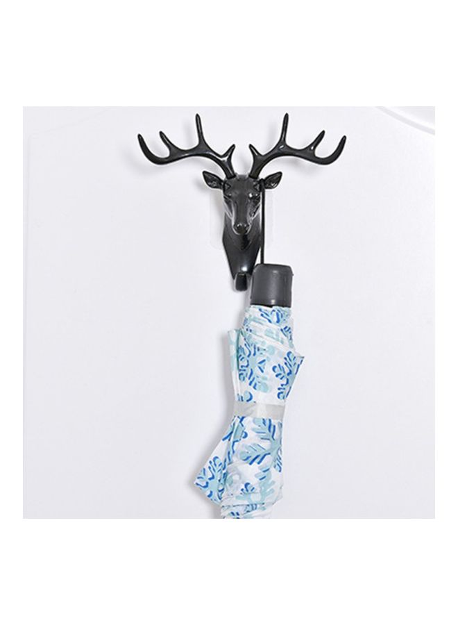 Deer Head No Trace Stereo Wall Hanging Hook Silver