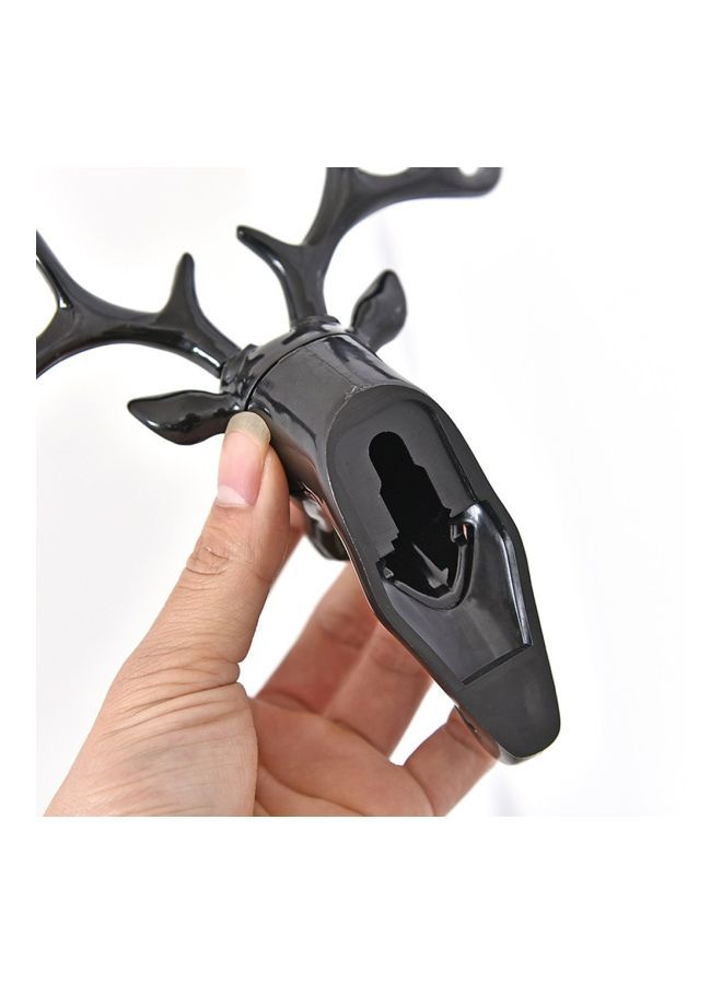 Deer Head No Trace Stereo Wall Hanging Hook Silver