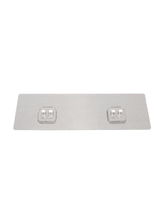 Towel Holder Patch Hook Silver 20x7.5centimeter