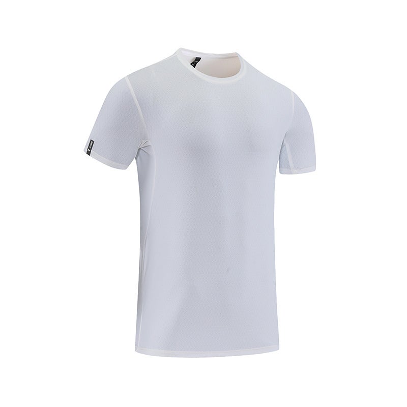 Mens Quick-Dry Sports T-Shirt White