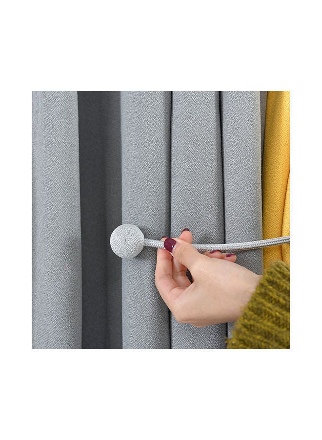 2-Piece Strong Magnetic Twist Ties Magnet Cord Winder Set Silver