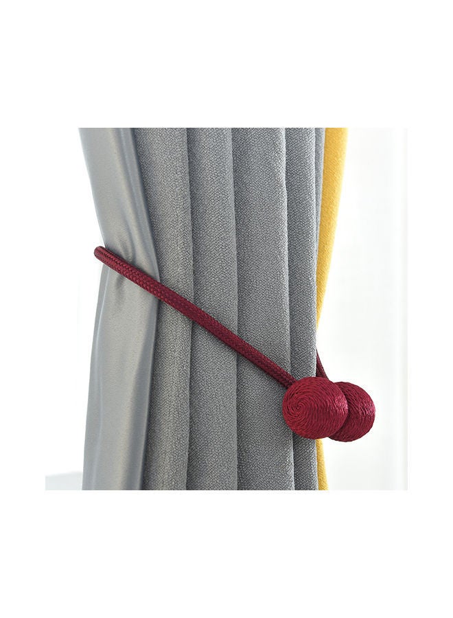 2-Piece Strong Magnetic Twist Ties Magnet Cord Winder Set Wine Red