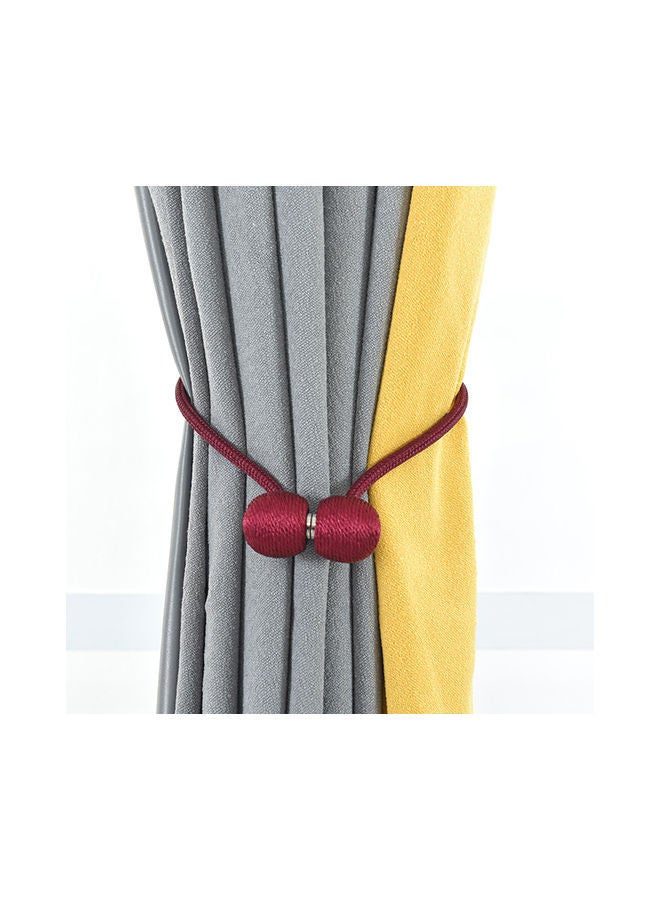 2-Piece Strong Magnetic Twist Ties Magnet Cord Winder Set Wine Red