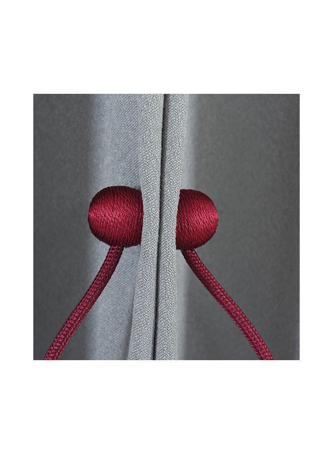 2-Piece Strong Magnetic Twist Ties Magnet Cord Winder Set Wine Red