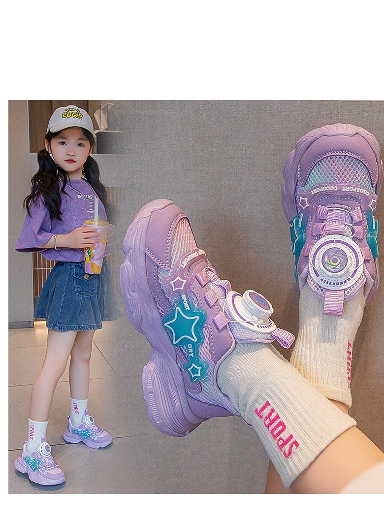 Sports Shoes With Light Soles, New Fashion Mesh Fabric, MediumAnd LargeChildren'sCasual Shoes