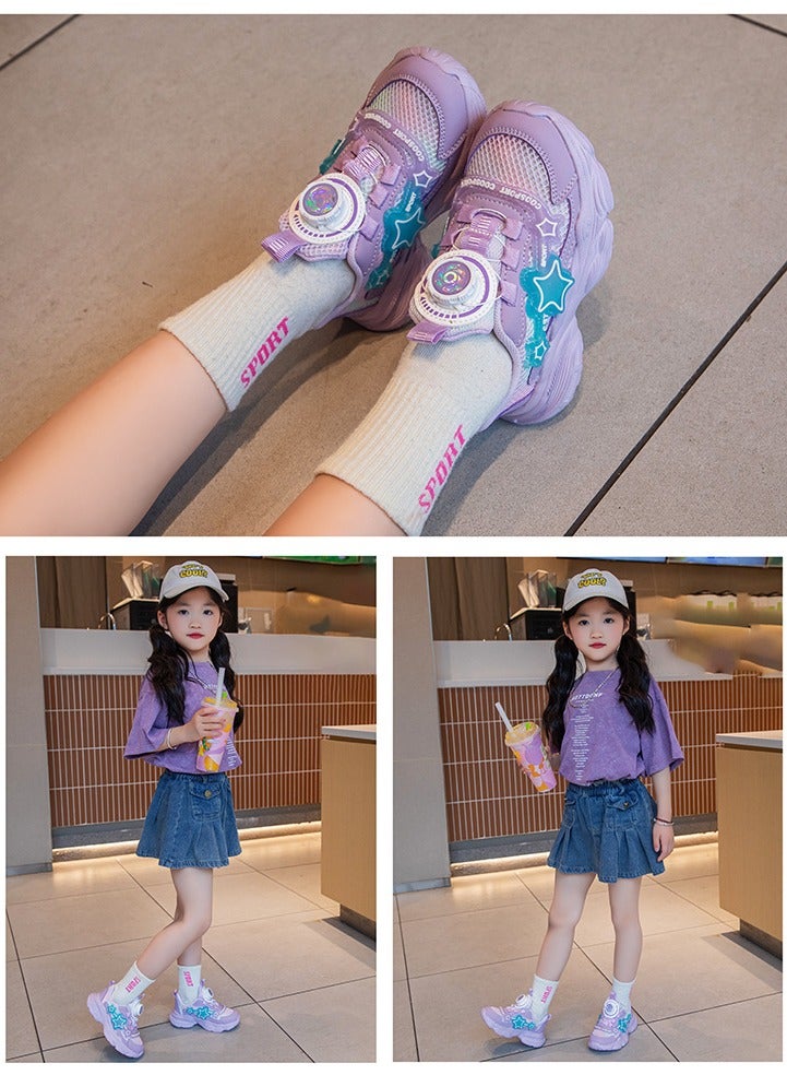 Sports Shoes With Light Soles, New Fashion Mesh Fabric, MediumAnd LargeChildren'sCasual Shoes