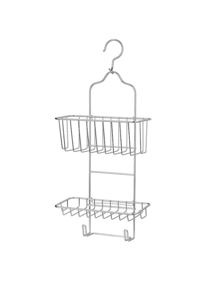 Shower hanger, two tiers, zinc plated, 24x53 cm