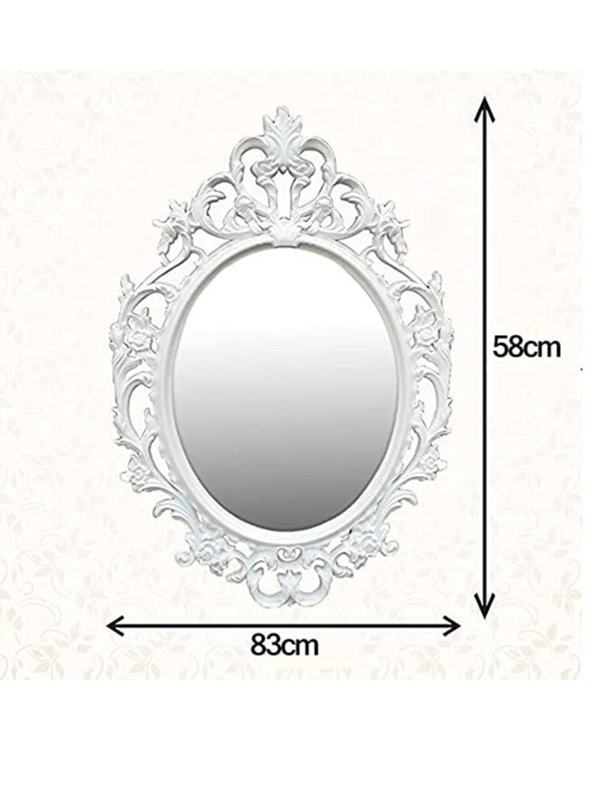 FFD 83x58cm Wall Mounted Makeup Mirror – Cosmetic Dressing Vanity Mirror for Bathroom, Living Room & Bedroom