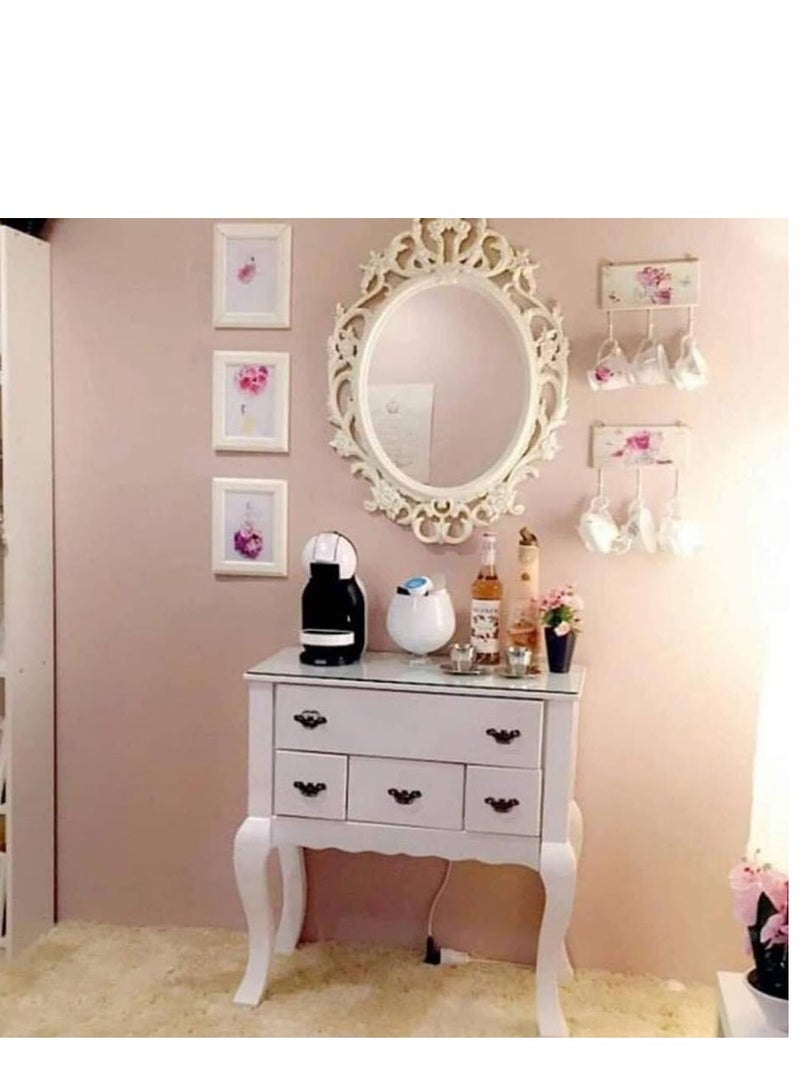 FFD 83x58cm Wall Mounted Makeup Mirror – Cosmetic Dressing Vanity Mirror for Bathroom, Living Room & Bedroom