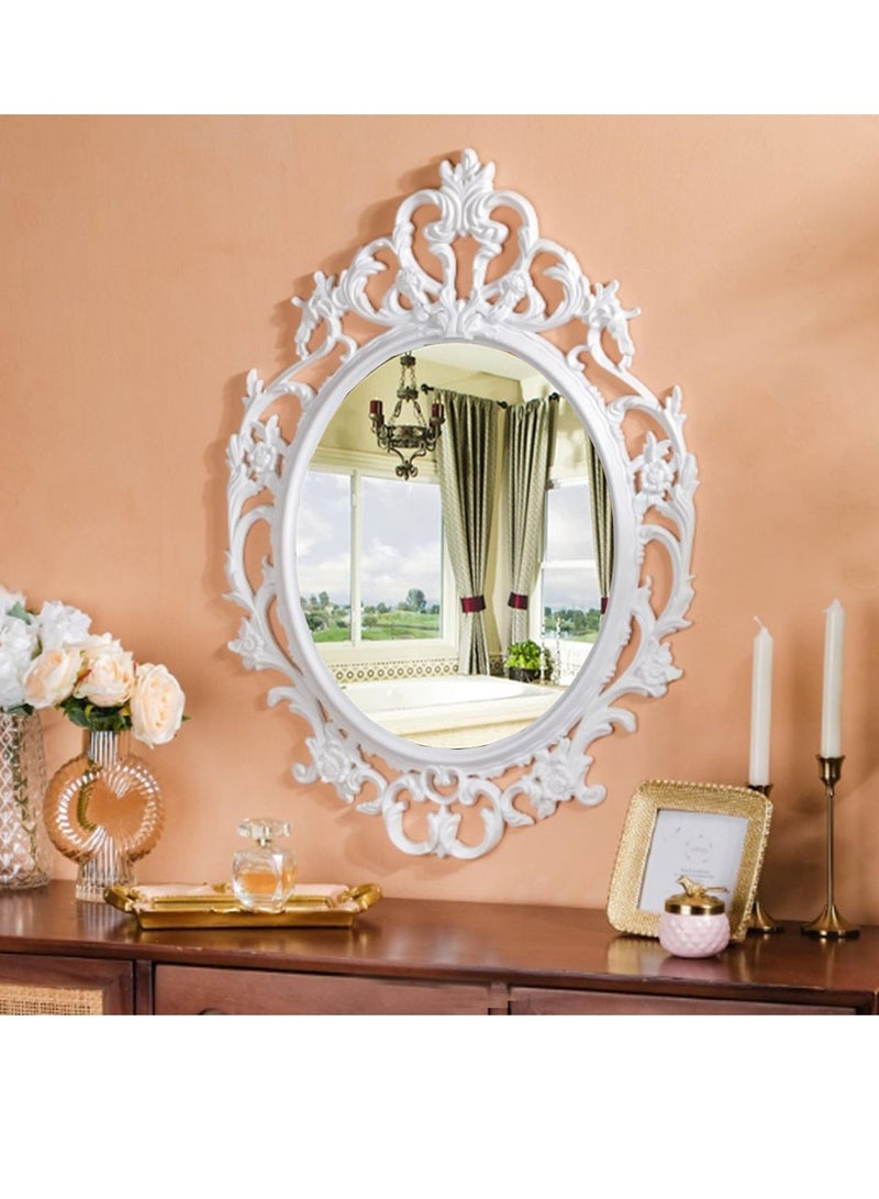 FFD 83x58cm Wall Mounted Makeup Mirror – Cosmetic Dressing Vanity Mirror for Bathroom, Living Room & Bedroom