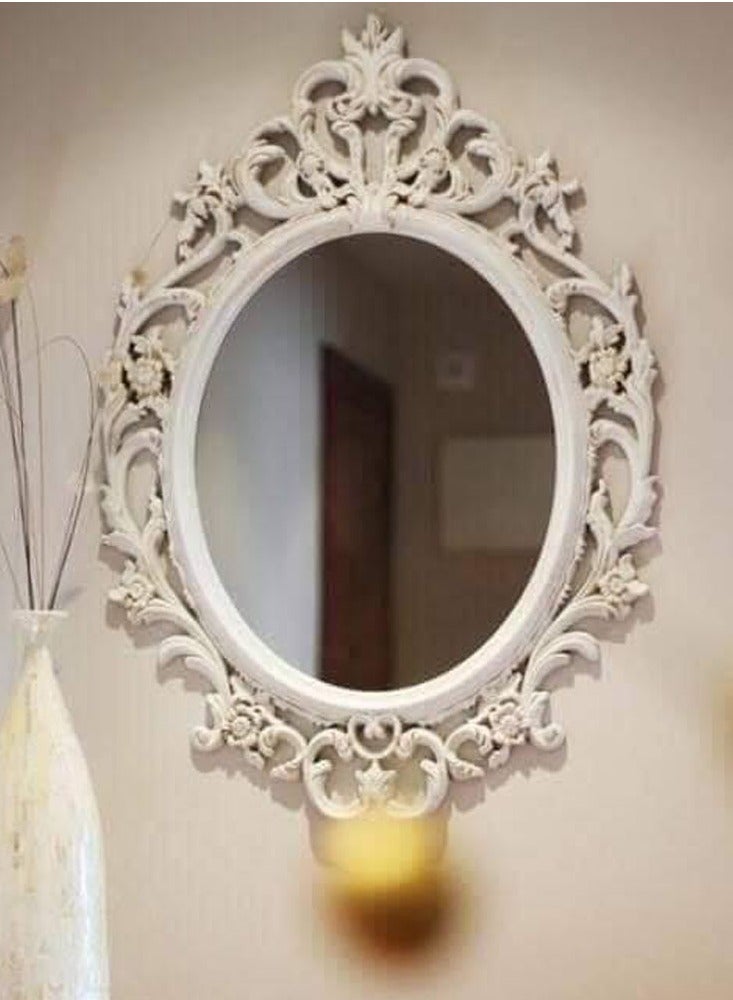 FFD 83x58cm Wall Mounted Makeup Mirror – Cosmetic Dressing Vanity Mirror for Bathroom, Living Room & Bedroom