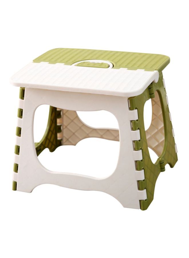 Foldable Step Stool Green/White 24x18x19cm