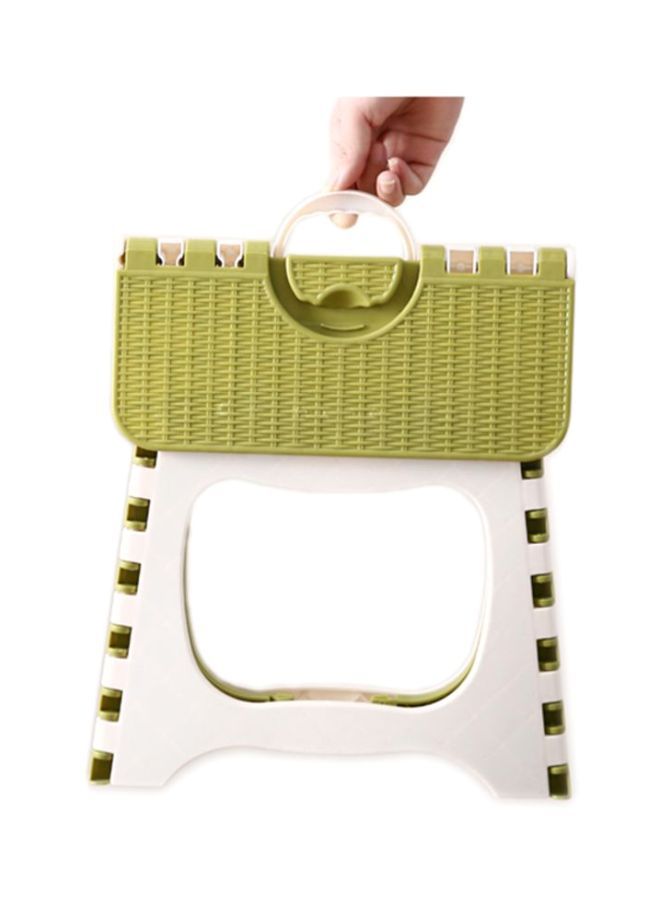 Foldable Step Stool Green/White 24x18x19cm