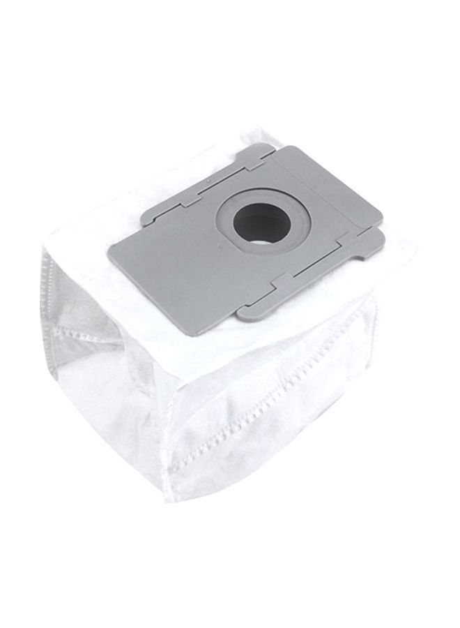 4-Piece Replacement Disposal Bag With Side Brush Part For i7/E5 E6 Vacuum Cleaner H27131-12 Grey/White