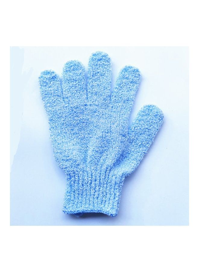 Bubble Bath Towel Glove Blue 15x12cm