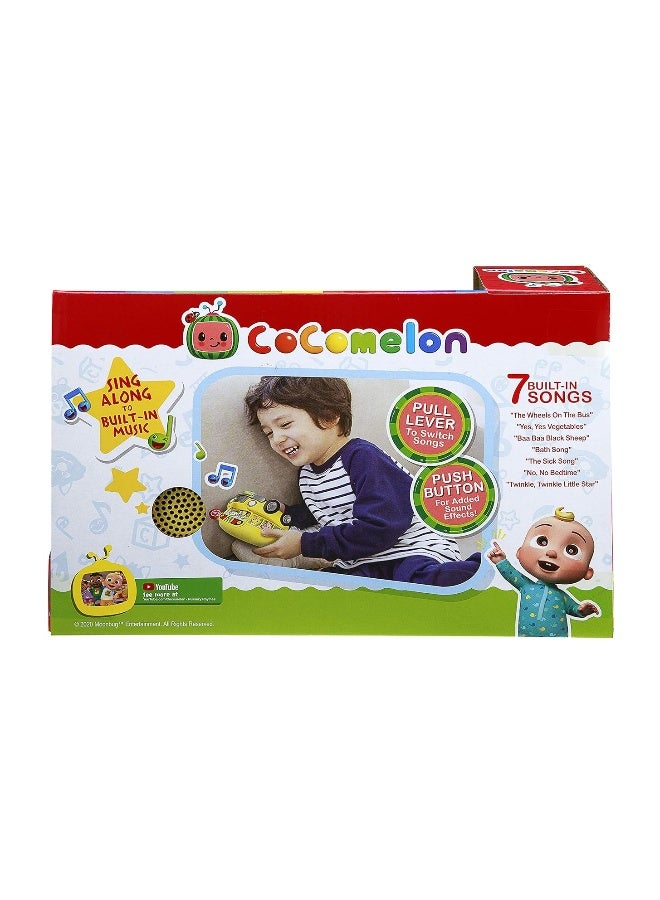 Cocomelon Musical Bus for Kids - Yellow School Bus with Built-in Cocomelon Songs and Sound Effects Fun Musical Cocomelon Toy for Cocomelon Merchandise Fans Bus Toy for Toddlers with Flashing Light