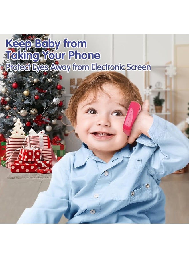 HOLA Toys for 1 Year Old Girl Gifts Baby Cell Phone, Baby Toys 12-18 Months Baby Phone Toy Lights Music Play Kids Phone for Toddlers Baby Girl Toys for 1 + Year Old Girl1 Year Old Girl Birthday Gift