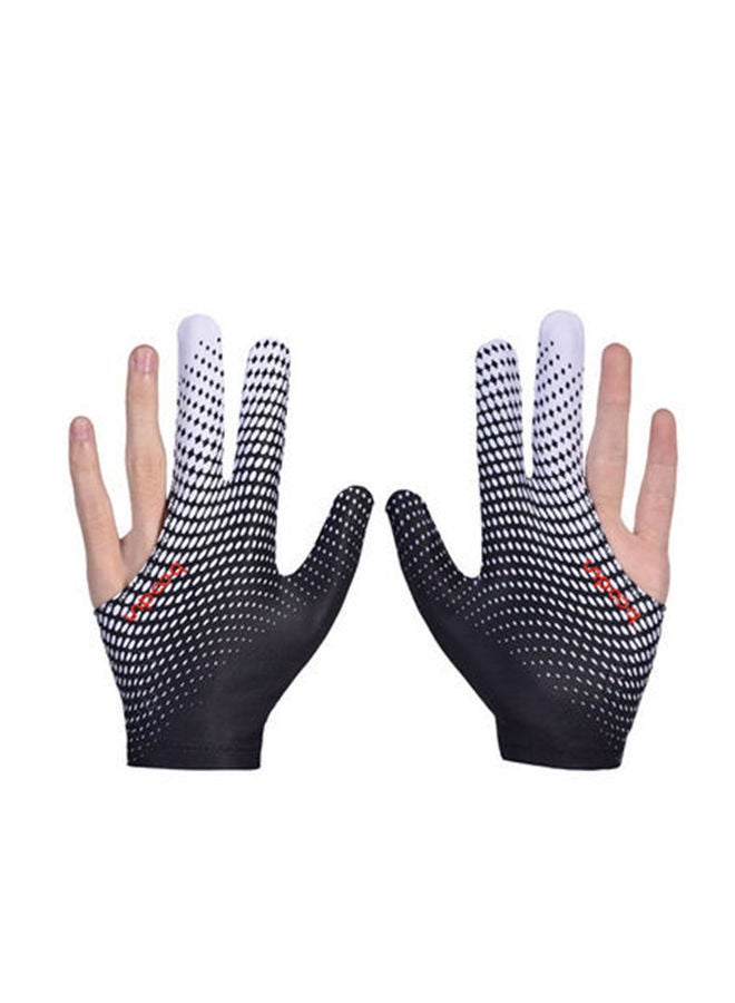 Anti-Skid 3 Finger Elastic Cue Billiard Glove 13x3x10cm