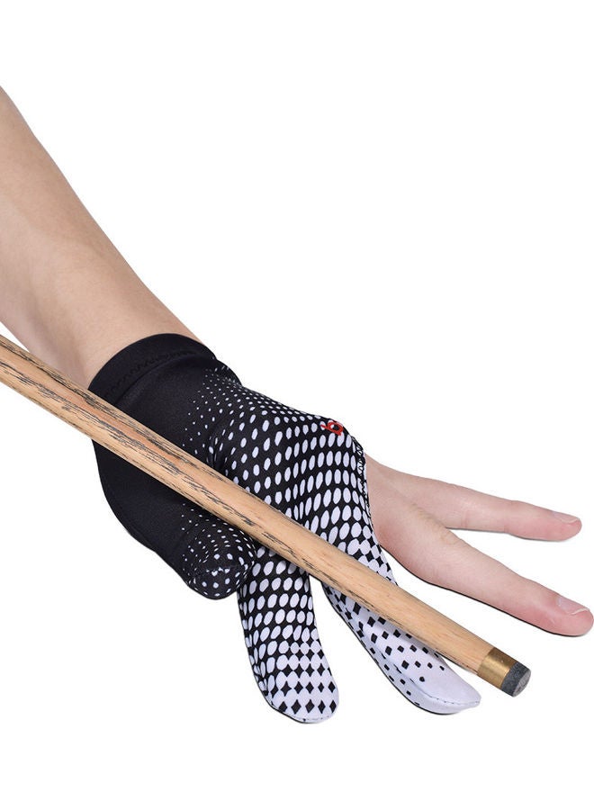 Anti-Skid 3 Finger Elastic Cue Billiard Glove 13x3x10cm