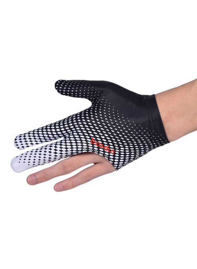 Anti-Skid 3 Finger Elastic Cue Billiard Glove 13x3x10cm