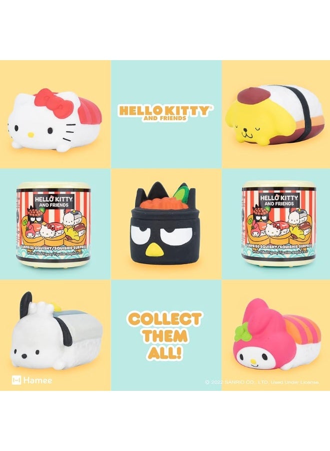 Hamee Sanrio Hello Kitty and Friends Cute Water Filled Surprise Capsule Squishy Toy [Sushi] [Birthday Gift Bag, Party Favor, Gift Basket Filler, Stress Relief Toy] â€“ 1 Pc. (Mystery â€“ Blind Capsule)