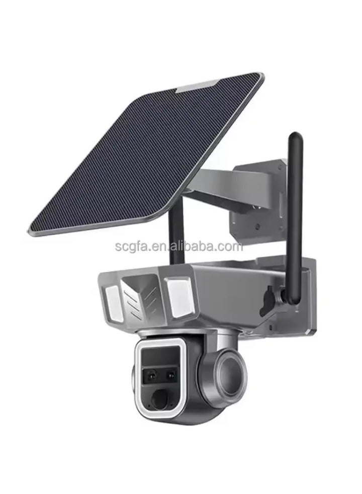 Y7 Dual Lens Full Color Night Vision Solar Powered Network Camera SIM Card 4G LTE